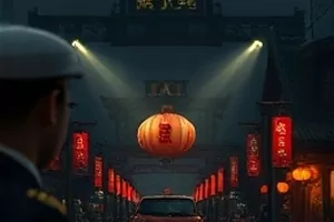 《城南旧巷》青砖巷口晾着的床单与自行车
