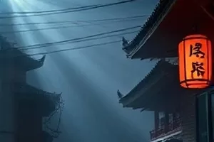 《午夜的收音机》老式收音机旋钮特写与窗外的夜雨